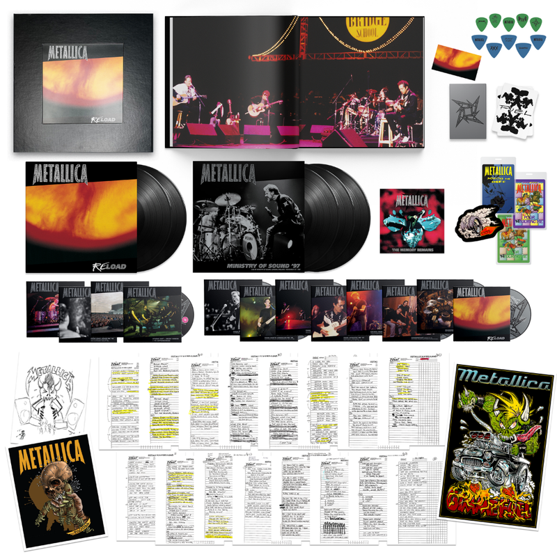 METALLICA - RELOAD : 5LP + 15CD + 4DVD + 7" BOX - LP