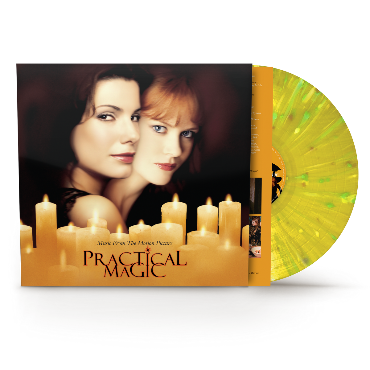 PRACTICAL MAGIC - SOUNDTRACK : YELLOW & GREEN SPLATTER - LP