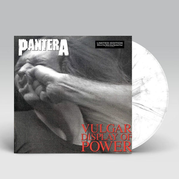 PANTERA - VULGAR DISPLAY OF POWER : WHITE & GRAY - LP