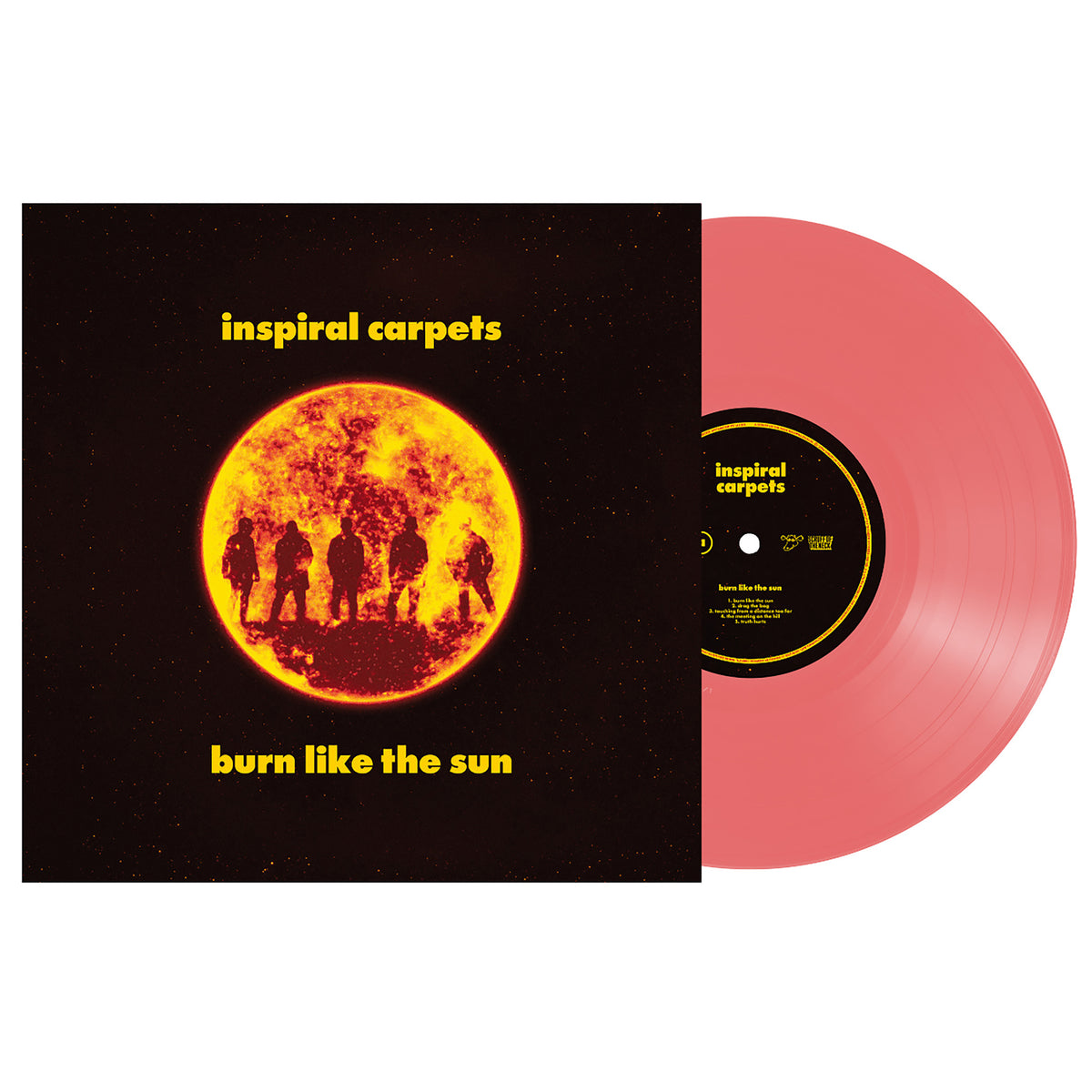 INSPIRAL CARPETS - BURN LIKE THE SUN: RED TRANSLUCENT VINYL - LP