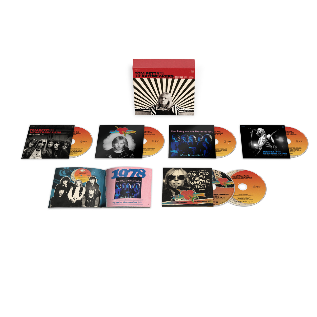 PETTY, TOM & THE HEARTBREAKERS - ORIGINS 1971-1978 (4CD+DVD+BLU- RAY) - CD
