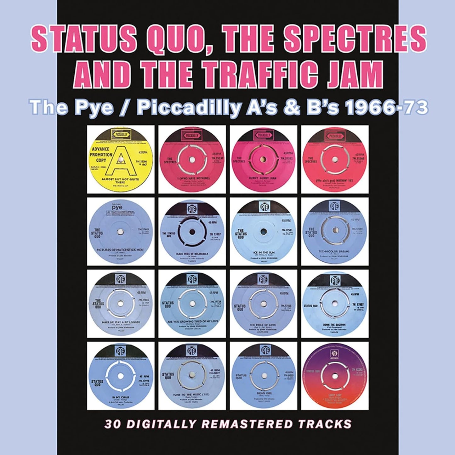 STATUS QUO / SPECTRES / TRAFFIC JAM - PYE / PICCADILLY A'S & B'S 1966-73: 2CD - CD