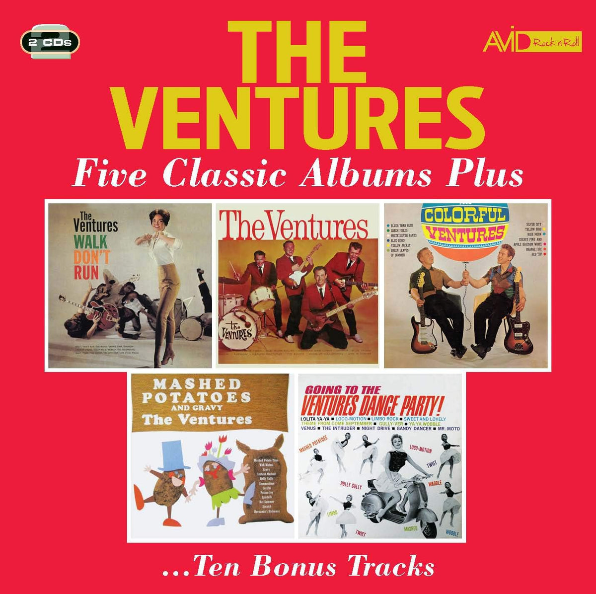 VENTURES - FIVE CLASSIC ALBUMS PLUS : 2CD SET - CD