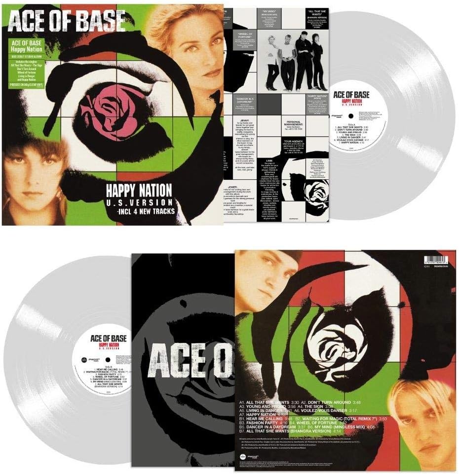 ACE OF BASE - HAPPY NATION : CLEAR VINYL - LP