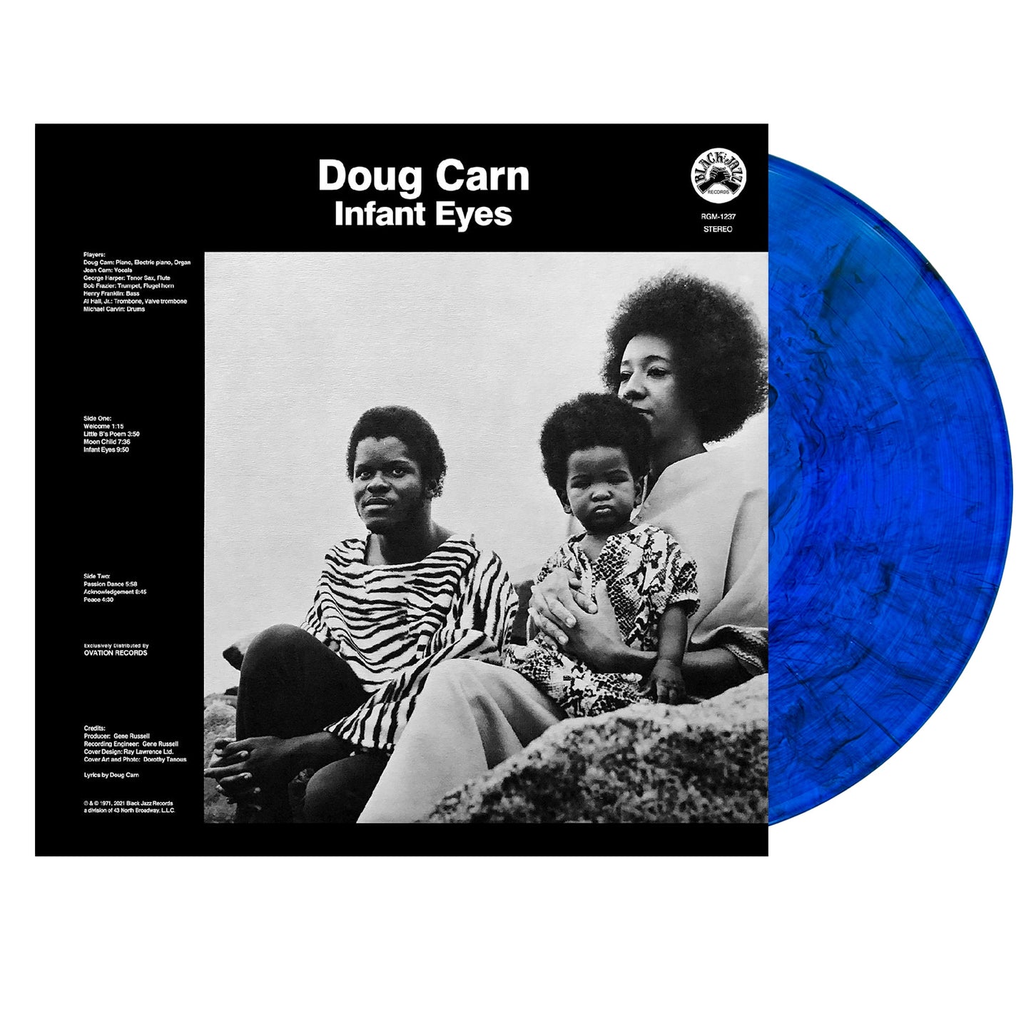 CARN, DOUG - INFANT EYES: BLUE W/ BLACK SWIRL - LP