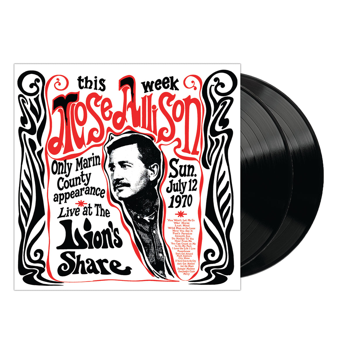 ALLISON, MOSE - LIVE AT THE LION'S SHARE JULY 12, 1970 - LP
