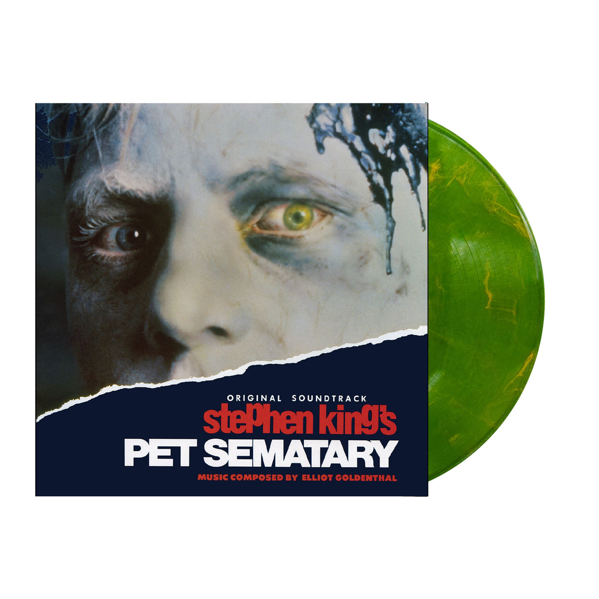 PET SEMATARY - SOUNDTRACK: GREEN W/ ORANGE SWIRL - LP