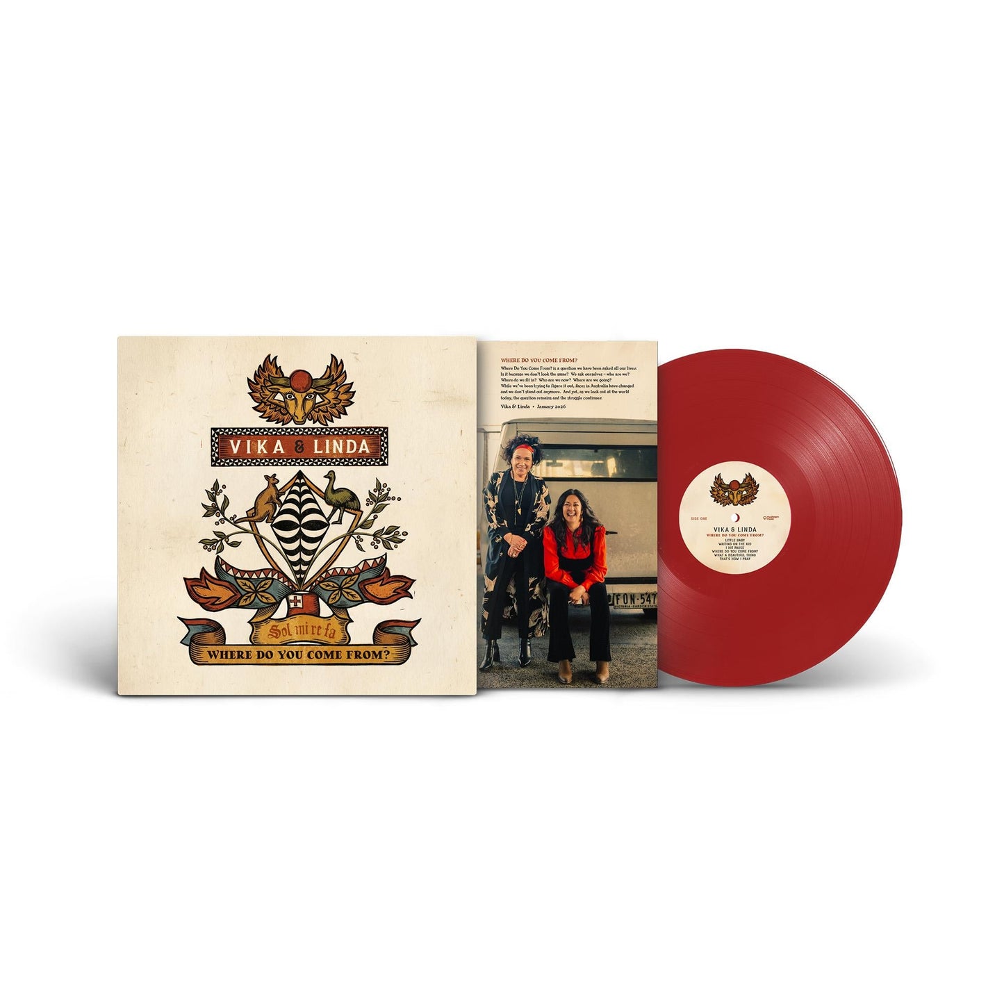 VIKA & LINDA - WHERE DO YOU COME FROM? : RED VINYL - LP