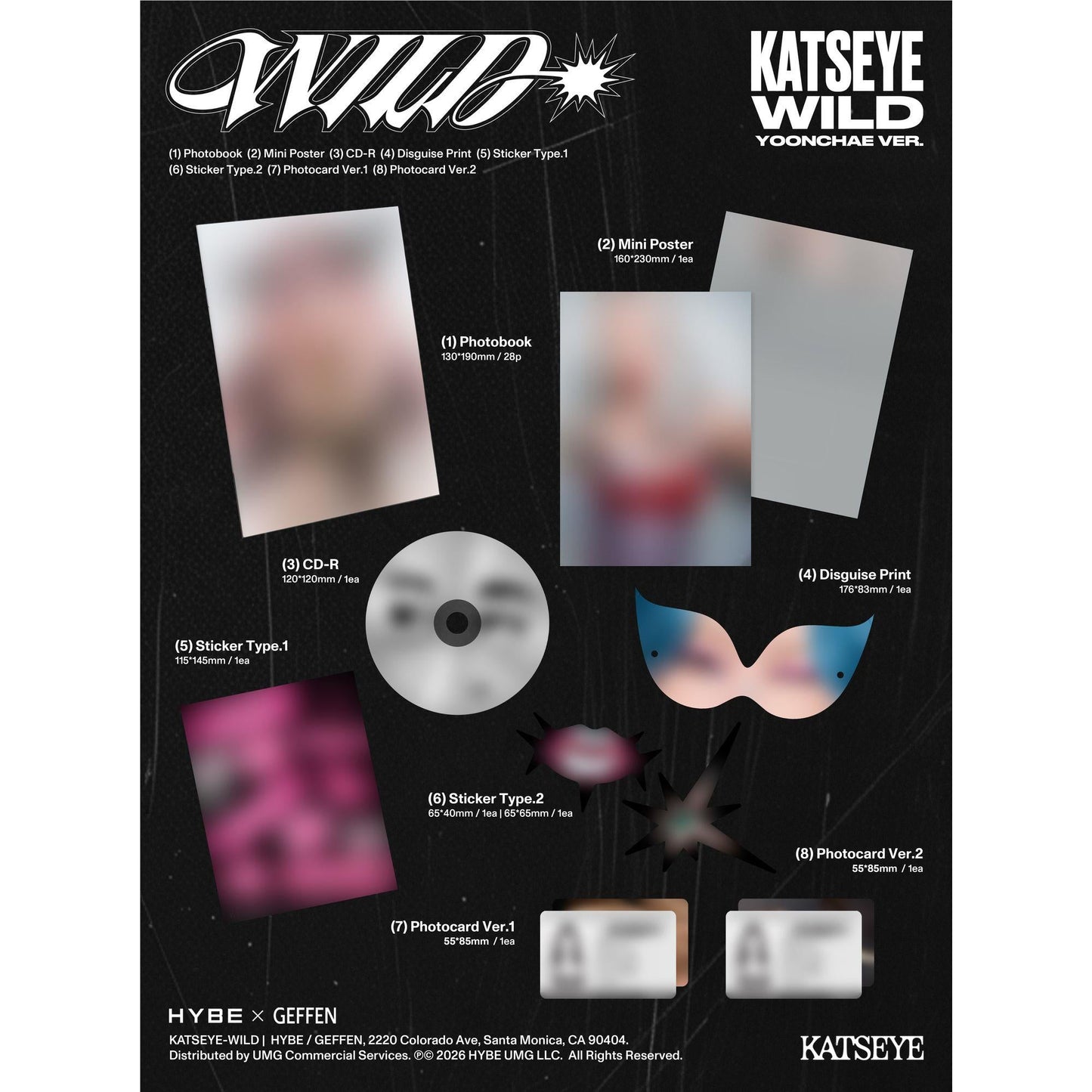KATSEYE - WILD (EP): YOONCHAE VERSION - CD