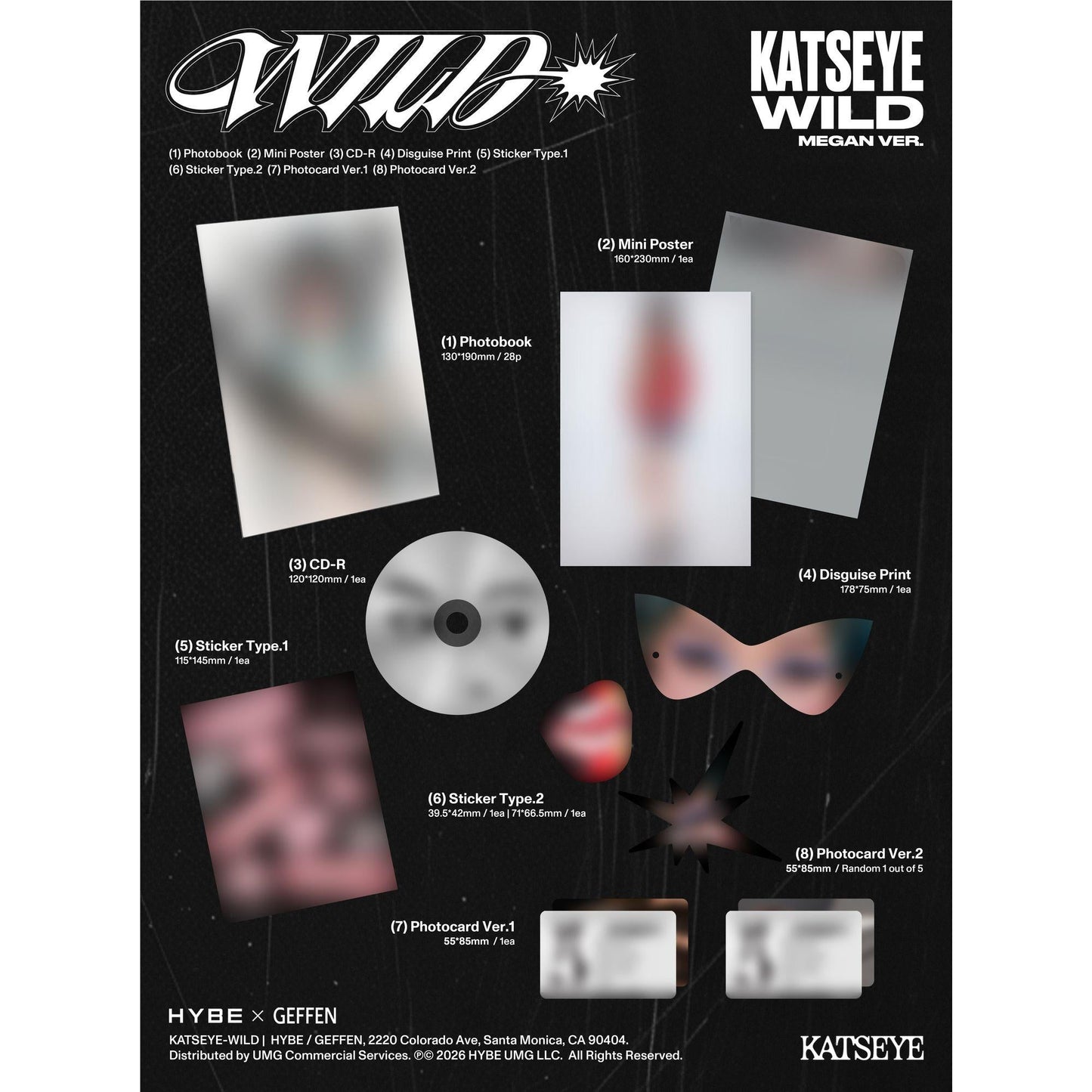 KATSEYE - WILD (EP): MEGAN VERSION - CD