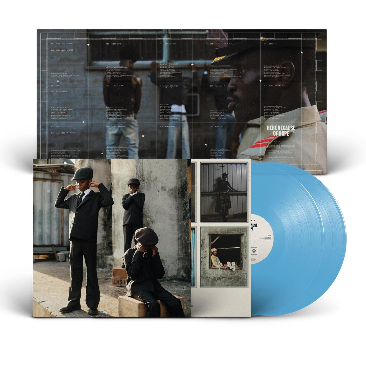 EZRA COLLECTIVE - HERE BECAUSE OF HOPE: BLUE VINYL (2LP) - LP