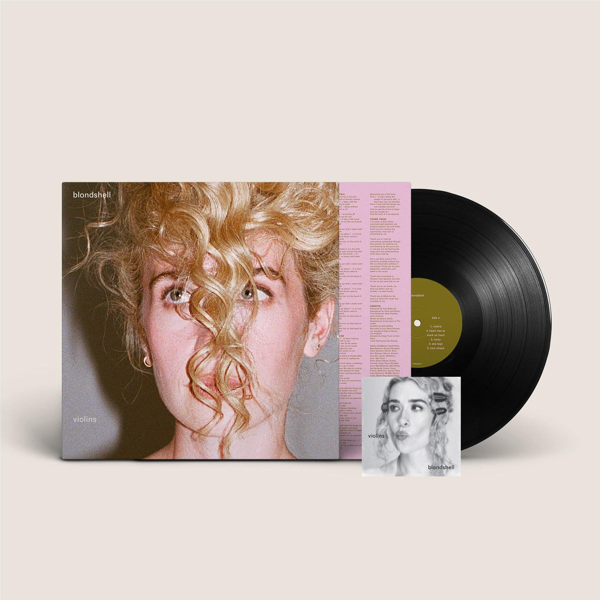 BLONDSHELL - VIOLINS : BLACK VINYL - LP