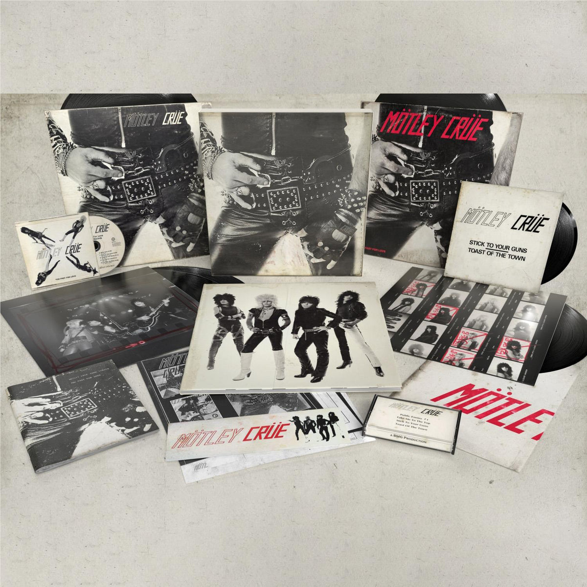 MOTLEY CRUE - TOO FAST FOR LOVE: 45TH ANNIVERSARY BOX - LP