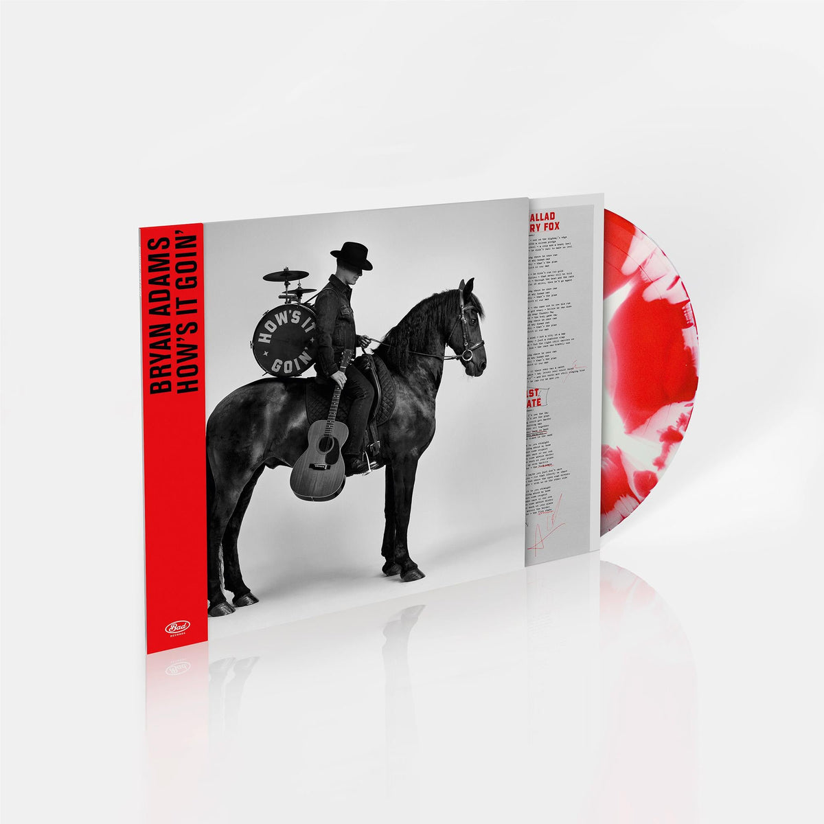 ADAMS, BRYAN - HOW'S IT GOIN': RED/WHITE SUNBURST VINYL - LP