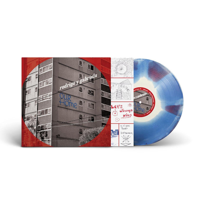 RODRIGO Y GABRIELA - OURHOME : WHITE ON BLUE ON RED VINYL - LP