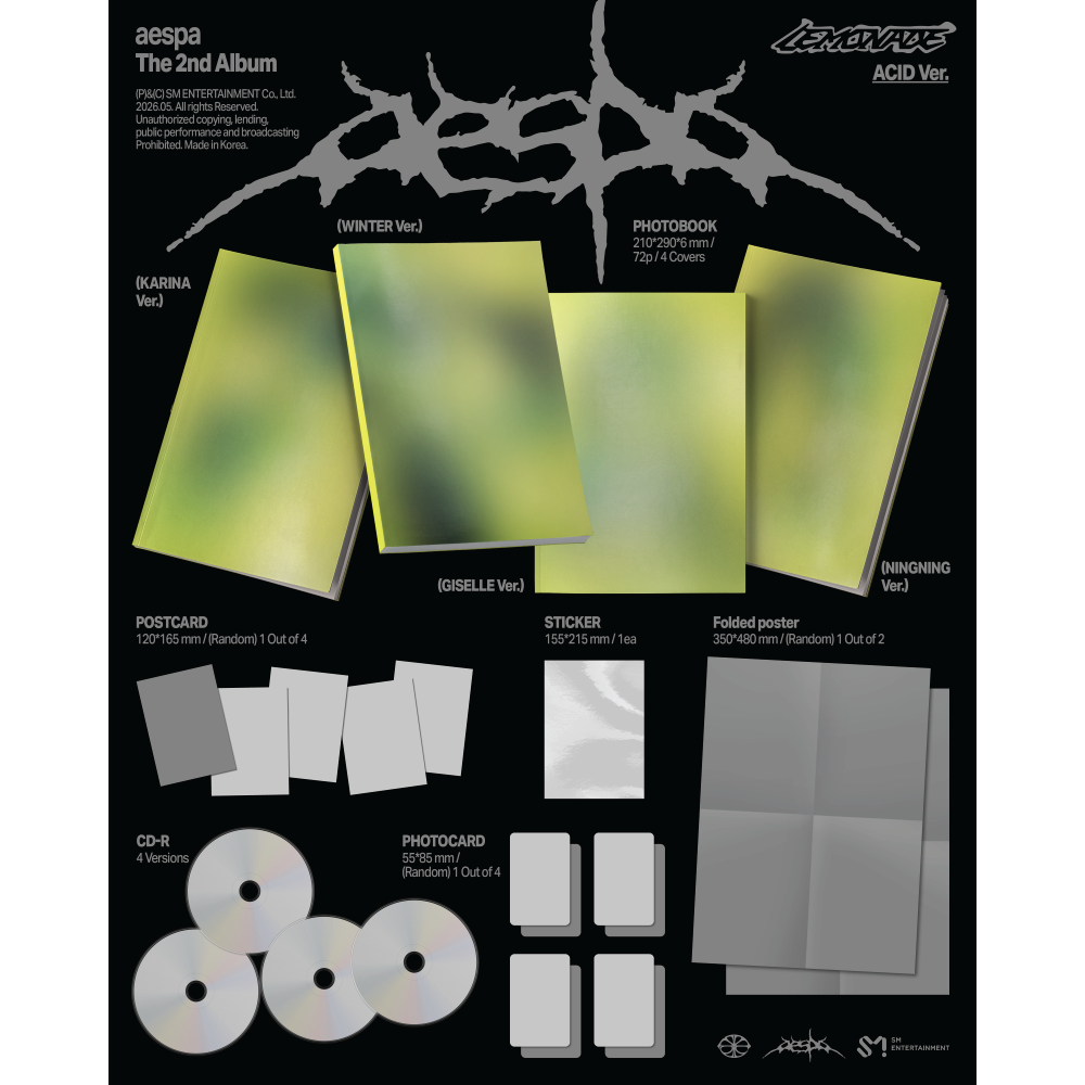 AESPA - LEMONADE: ACID VERSION (2ND ALBUM) - CD