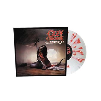 OSBOURNE, OZZY - BLIZZARD OF OZZ : GREY WITH RED SPLATTER - LP