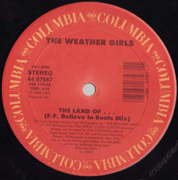 WEATHER GIRLS - LAND OF THE BELIEVER (US 12") - 12