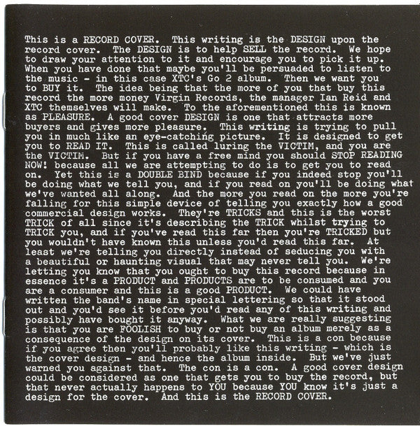 XTC - GO 2 + 1 : REMASTERED - CD