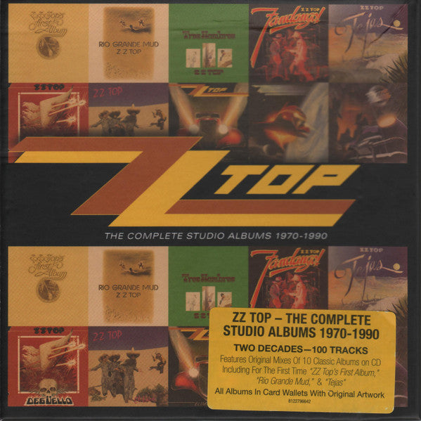 ZZ TOP - COMPLETE STUDIO ALBUMS 1970-90 :10CD SET - CD