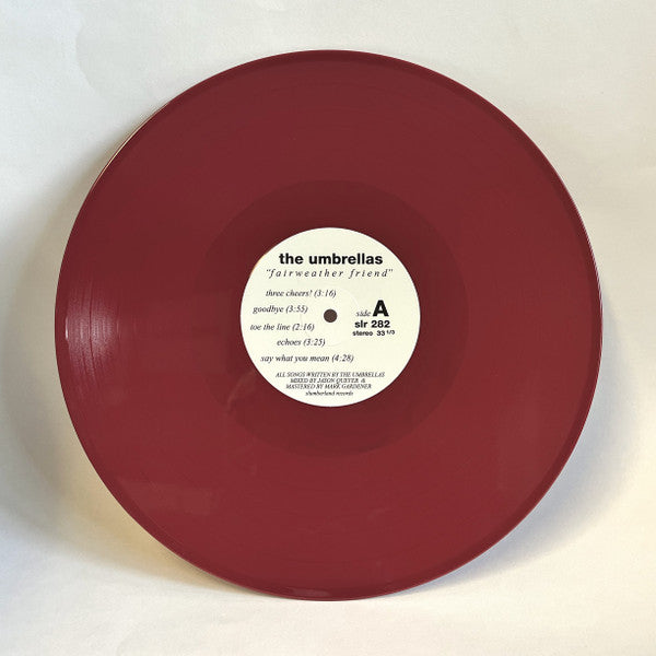 UMBRELLAS - FAIRWEATHER FRIEND : WINE RED VINYL - LP