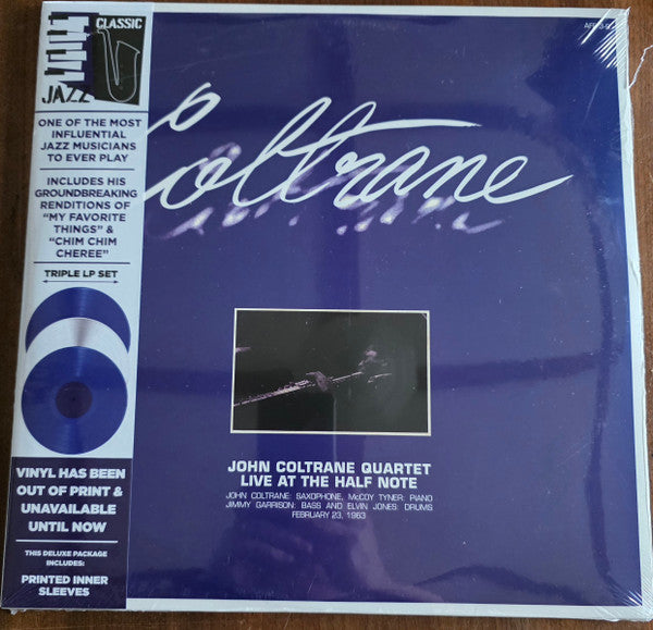 COLTRANE, JOHN / QUARTET - LIVE AT THE HALF NOTE : BLUE/WHITE VINYL - LP