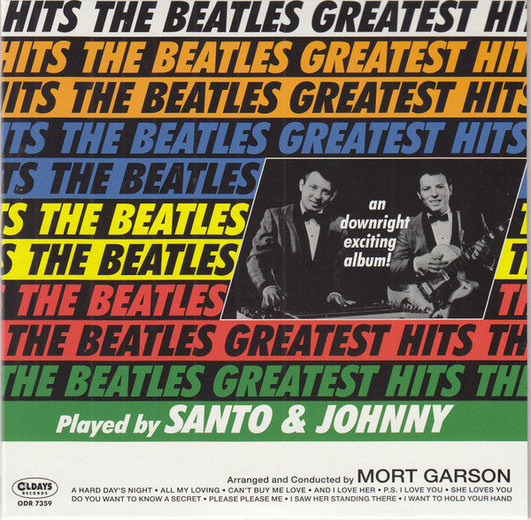 SANTO & JOHNNY - BEATLES GREATEST HITS + 7: JAPANESE CARD - CD