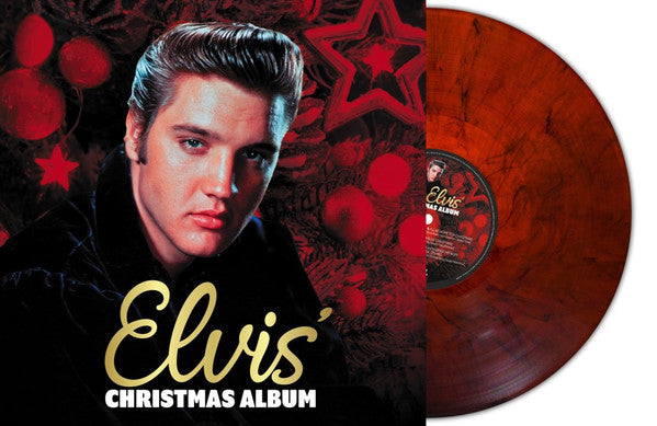 PRESLEY, ELVIS - ELVIS CHRISTMAS ALBUM : RED MARBLE - LP
