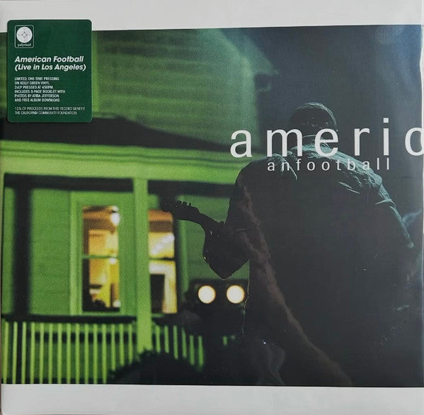 AMERICAN FOOTBALL - LIVE IN LOS ANGELES : KELLY GREEN 2LP - LP