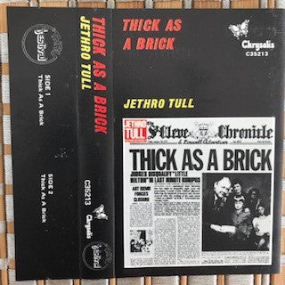 JETHRO TULL - THICK AS A BRICK (CASSETTE) - CS