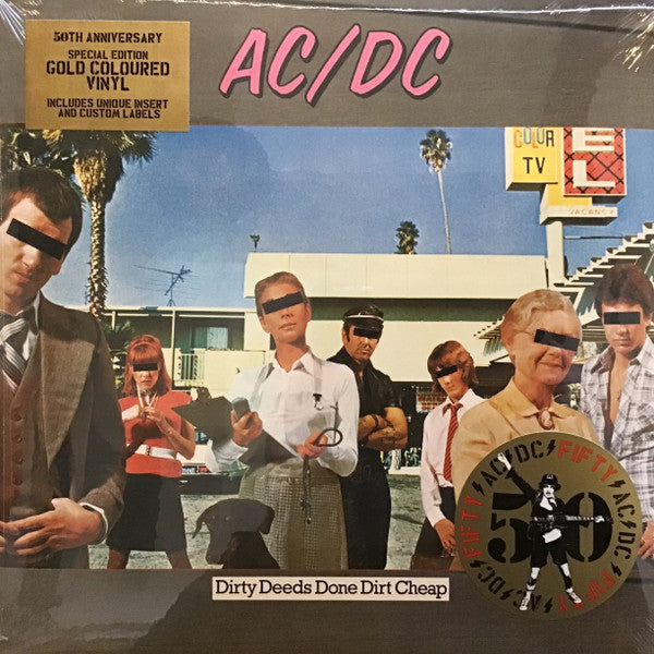AC/DC - DIRTY DEEDS DONE DIRT CHEAP : GOLD VINYL - LP