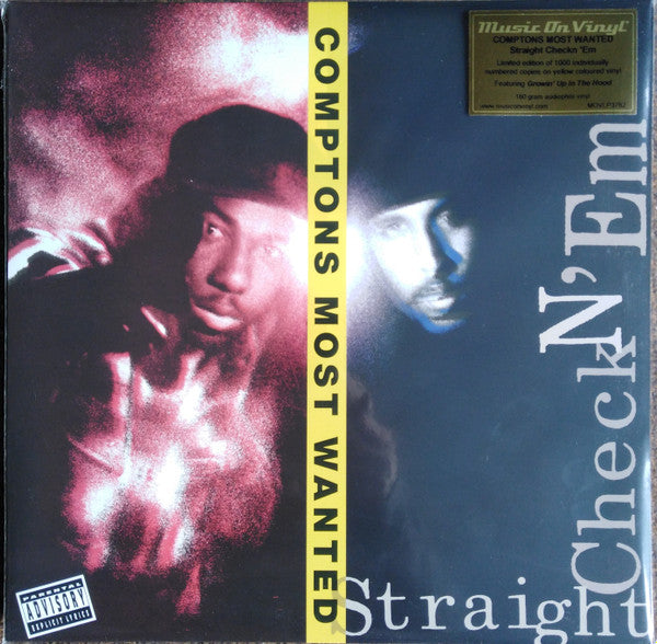 COMPTON'S MOST WANTED - STRAIGHT CHECKN 'EM : YELLOW 180-GRAM - LP