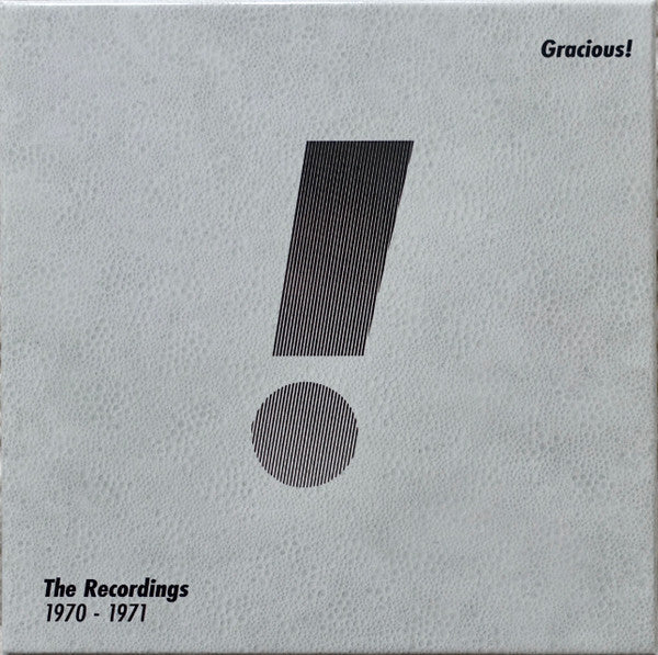 GRACIOUS! - RECORDINGS 1970-1971: 3CD + DVD - CD