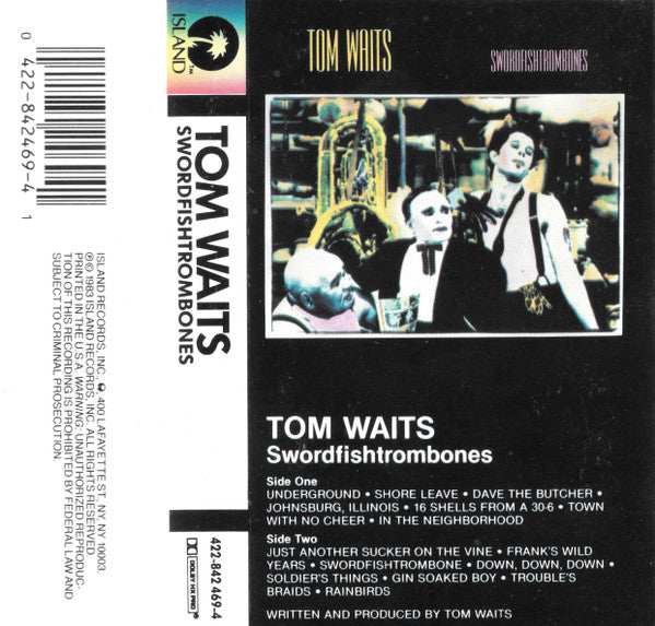 WAITS, TOM - SWORDFISHTROMBONES (CASSETTE) - LP