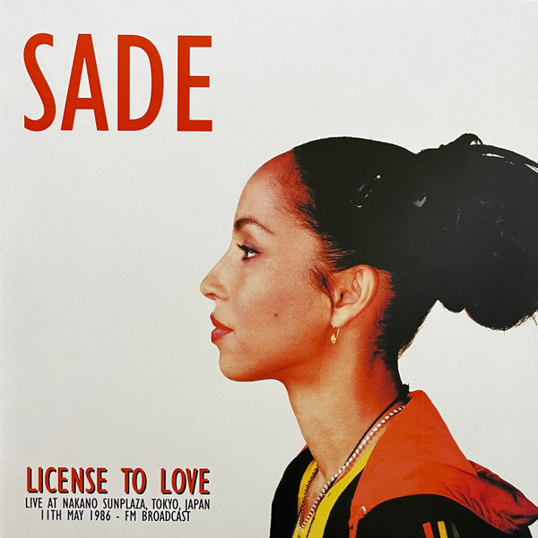 SADE - LICENSE TO LOVE: LIVE AT NAKANO SUNPLAZA - LP