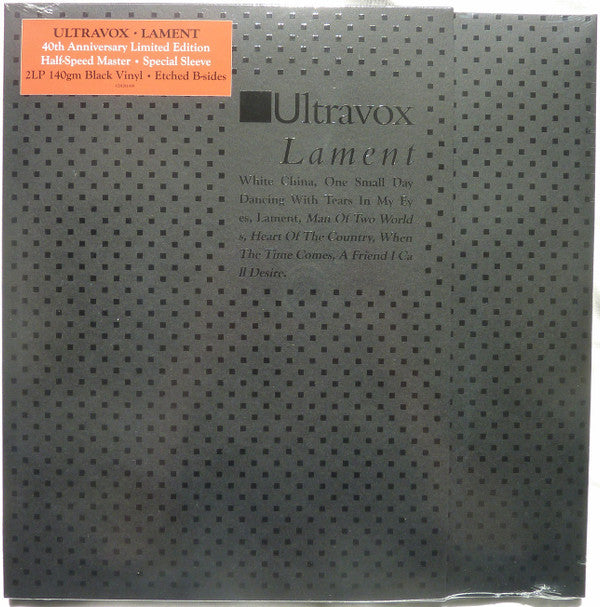 ULTRAVOX - LAMENT : HALF-SPEED MASTER (2LP SET) - LP