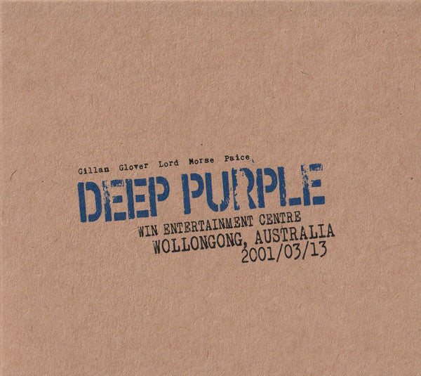 DEEP PURPLE - LIVE IN WOLLONGONG 2001 : 2CD DIGIPAK - CD