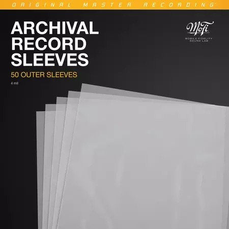 LP RECORD OUTER SLEEVES - MOBILE FIDELITY ARCHIVAL RECORD SLEEVES - ACC