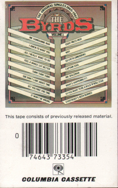 BYRDS - ORIGINAL SINGLES '65-'67 (CASSETTE) - CS