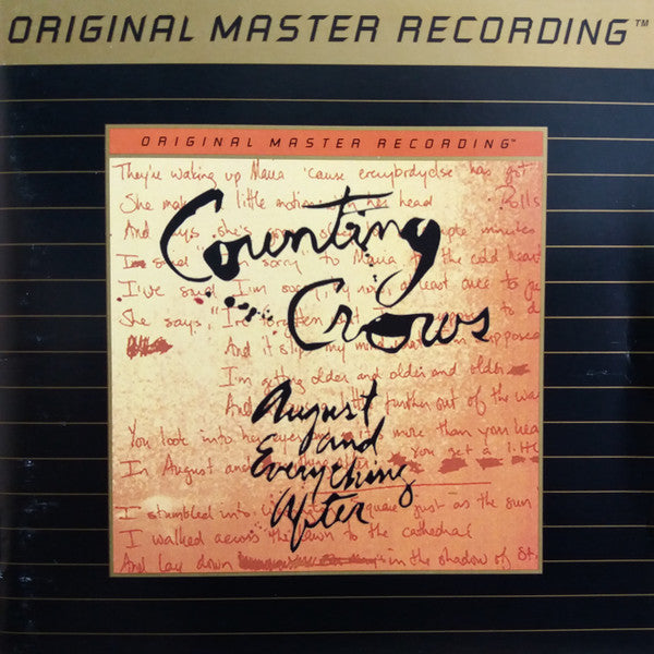 COUNTING CROWS - AUGUST & EVERYTHING AFTER : MFSL GOLD CD - CD