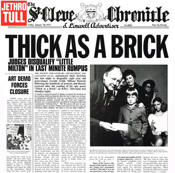 JETHRO TULL - THICK AS A BRICK : STEVEN WILSON MIX - LP