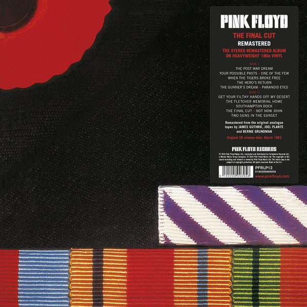 PINK FLOYD - FINAL CUT : PREMIUM REMASTER - LP