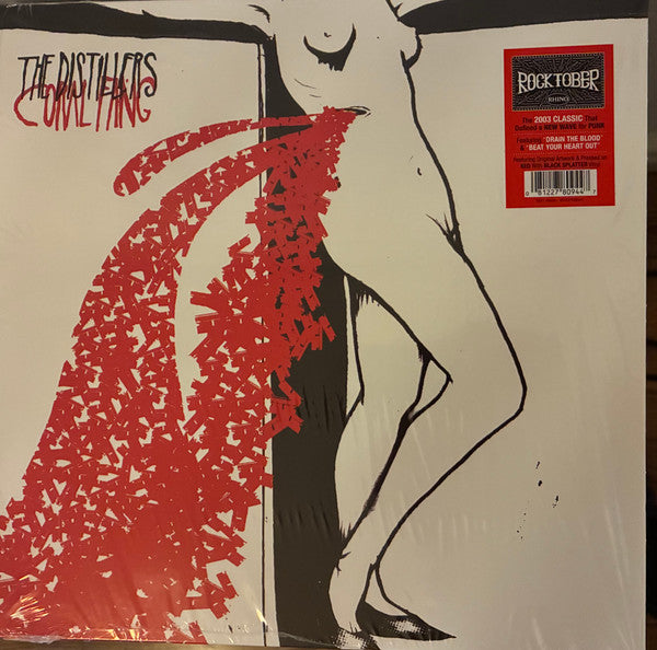 DISTILLERS - CORAL FANG : RED WITH BLACK SPLATTER - LP