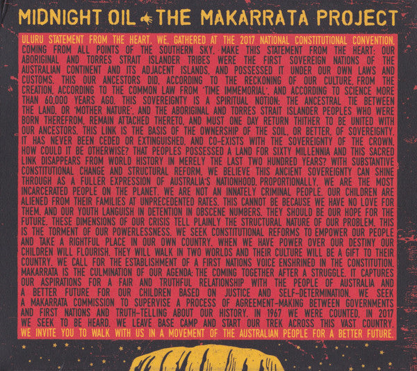 MIDNIGHT OIL - MAKARRATA PROJECT : DIGIPAK - CD