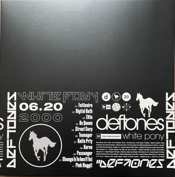 DEFTONES - WHITE PONY : LIMITED 4LP + PRINT (BLACK) - LP