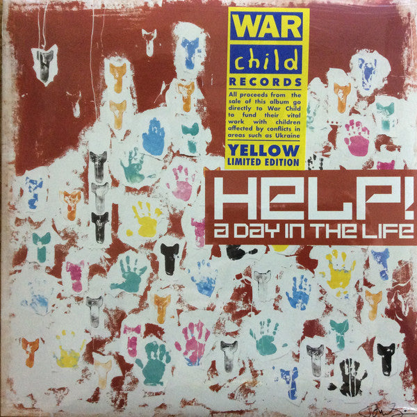 VARIOUS - HELP! A DAY IN THE LIFE : 2LP YELLOW VIN - LP