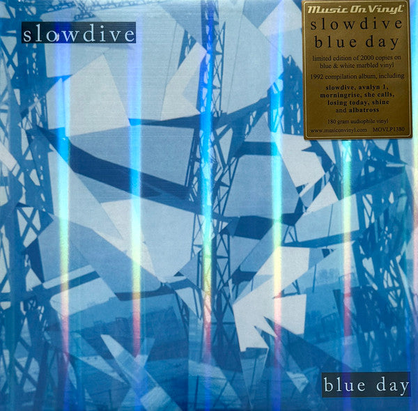 SLOWDIVE - BLUE DAY : BLUE & WHITE MARBLE VINYL - LP