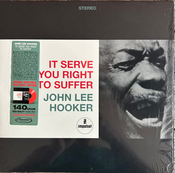 HOOKER, JOHN LEE - IT SERVES YOU RIGHT TO SUFFER : RED - LP
