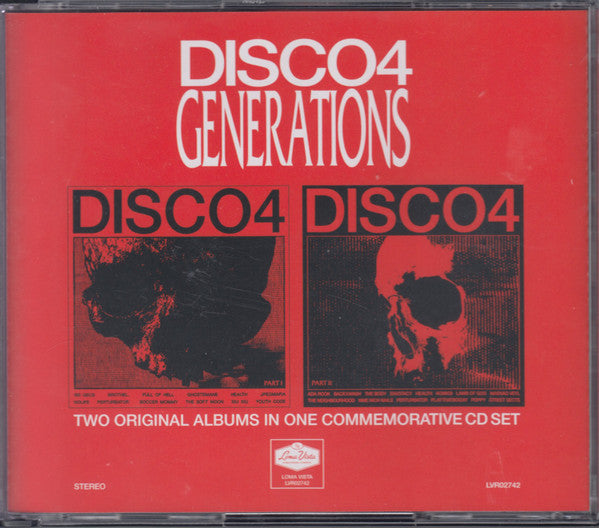 HEALTH - DISCO4 - GENERATIONS : I & II (2CD SET) - CD