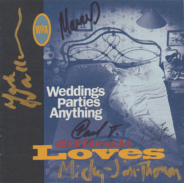 WEDDINGS PARTIES ANYTHING - DIFFICULT LOVES - CD